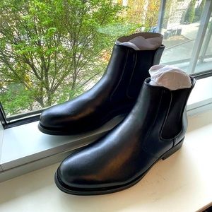 ASHFORD BLACK LEATHER BOOTS